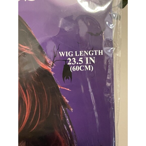 Black and Red Layered Wig Costume Accessory - Picture 3 of 4